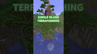 Jungle Island Terraforming  #minecraft #landscape #minecraftbuilding #megabase #jungleisland #c418