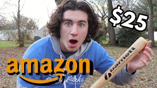 I Bought The Cheapest WOOD Baseball Bat On Amazon!