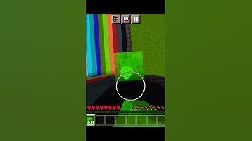 #slime and #water bucket clutch with #100 blocks in Minecraft #short #trending #viral