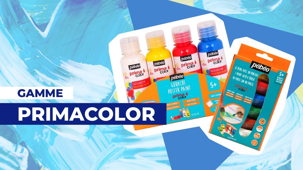 Set Flacons Peinture Enfants PrimaColor Gouaches ultralavables