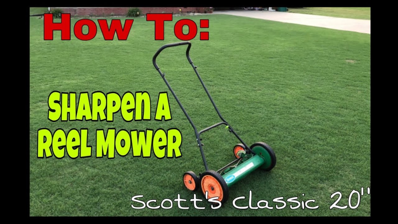 How to- Sharpen a reel mower Scott's Classic 