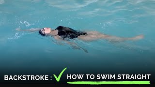 How to Avoid Bumping Into the Lane Line Swimming Backstroke!