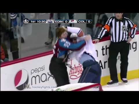 Zack Stortini vs Cody McLeod Jan 18, 2010