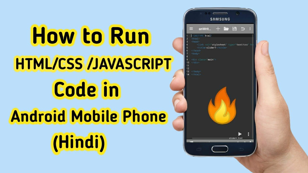 How Can I Run Html Program In Android Mobile