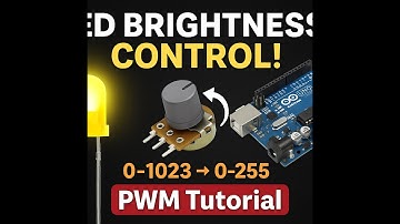 Control LED Brightness with a Potentiometer | Arduino PWM