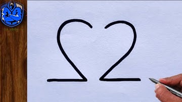 Amazing Parrot Drawing Using Number 22 | Super Easy Number Art Trick