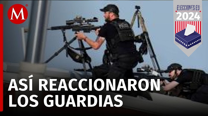 Reacción de los francotiradores del Servicio Secreto durante el tiroteo en el mitin de Trump