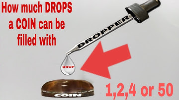 HOW MANY DROPS OF WATER CAN YOU FIT ON A COIN || EXPERIMENT✅