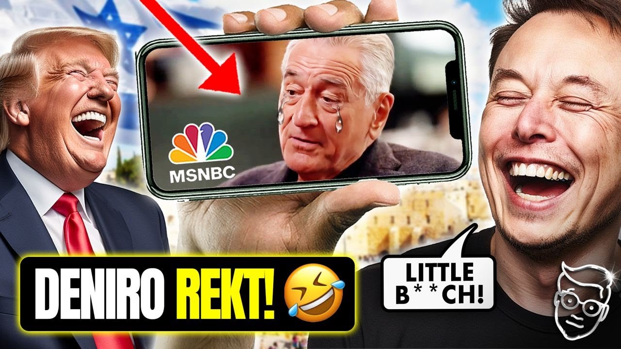 Robert De Niro Has PSYCHOTIC MELTDOWN Crying Anti-Trump Rant on LIVE-TV | Elon Musk NUKES Him 🤣