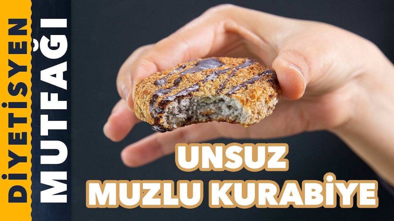 UNSUZ SADECE MUZLU VE HİNDİSTAN CEVİZLİ KURABİYE Diyetisyen Mutfağı