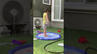 DAISO 500円の噴水マットで遊んだよ♪ショート