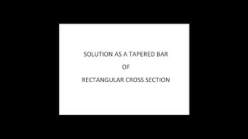 Ansys tutorial - Tapered bar