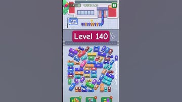 Bus Escape Game Level 140 🥳 #game #trafficjam #gameforkids #bluefox