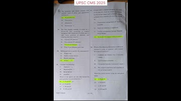 UPSC CMS 2025 Surgery Questions 13-18 #upsccms #cms #2025