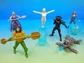 2018 AQUAMAN SET OF 6 BURGER KING KIDS MEAL MOVIE TOYS VIDEO REVIEW
