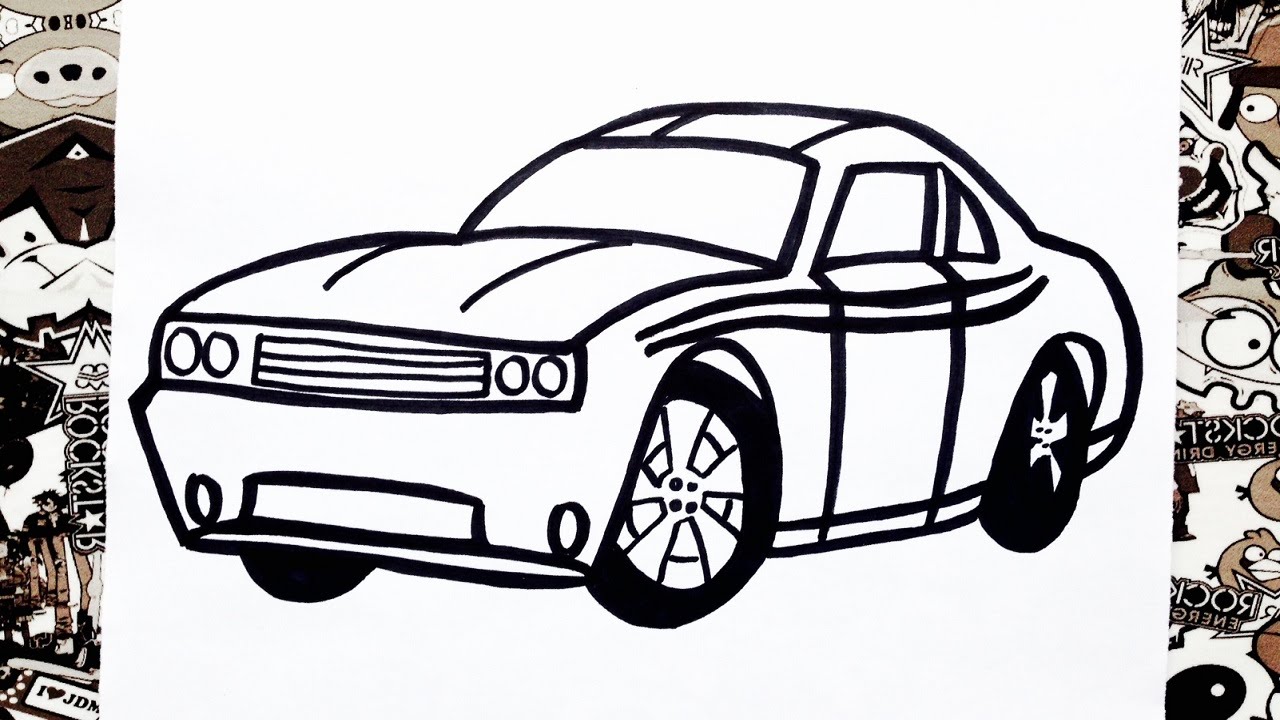 Como Dibujar Un Carro How To Draw A Car Youtube