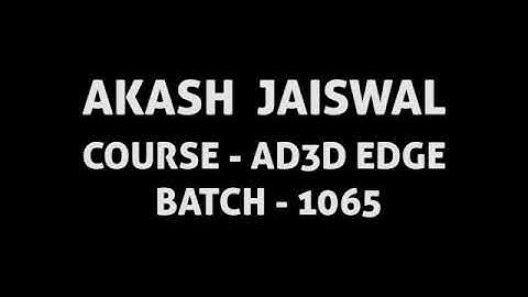 Akash Jaiswal Maac Showreel
