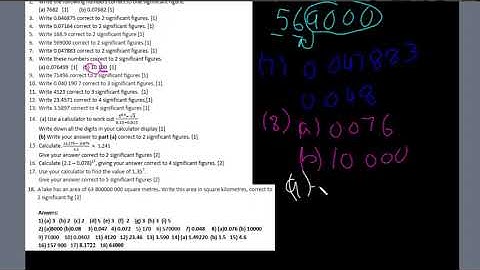 IGCSE Math 0580 Topic 3/50: Estimation and Approximation  [Worksheet in description]