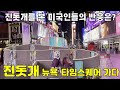 진돗개 첼시와케빈 🇺🇸뉴욕 맨하탄 타임스퀘어 가다! ㅣ진돗개를 본 미국인들의 반응은?ㅣThe Jindo dogs go to the New York Times Square.