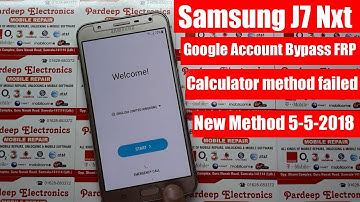 Samsung J7 Nxt 7.0 Google Account Bypass FRP Unlock New Method 5-5-2018 | Pardeep Electronics