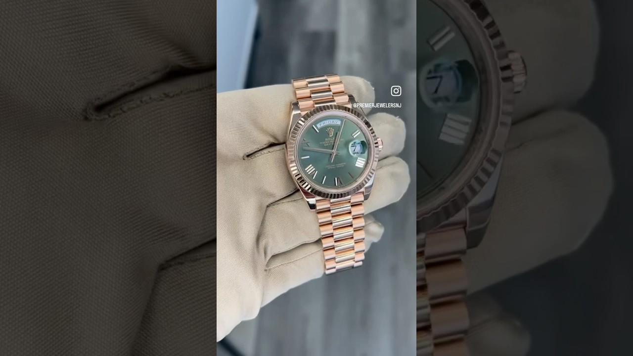 Rolex Day-date 40mm🔥18k Everose Gold Olive Green Dial 60th Anniversary! Now Available!!