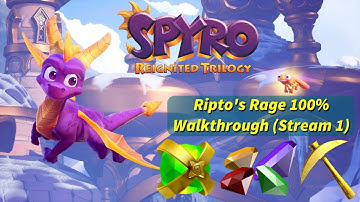 100% Walkthrough - Spryo 2: Ripto