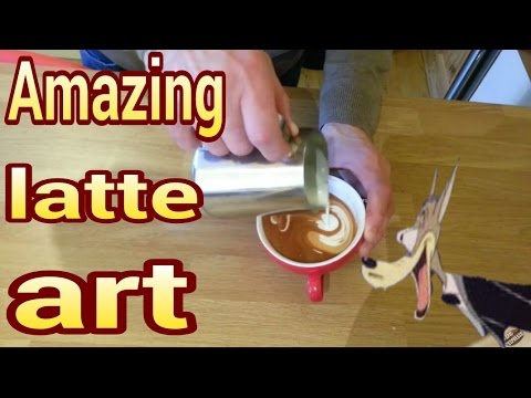 Free pour latte art tulip