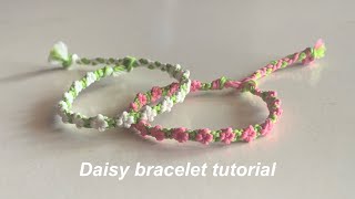 : How to make daisy bracelet || yarnivora