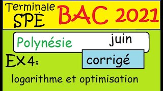 Terminale Spé Maths  BAC 2021Polynésie  JUIN Sujet OFFICIEL n°1   Ex1 SUITES