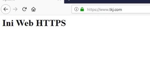 Konfigurasi HTTPS pada Linux Debian 7.8