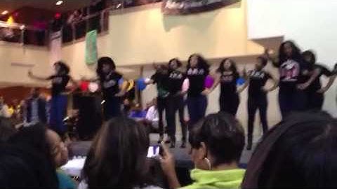 HU NPHC block show- Gamma Theta AKA