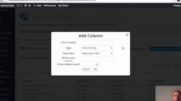 How to edit MySQL Tables from WordPress Admin Dashboard - wpDataTables Plugin