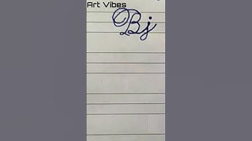 How To Write To Join Bj In Cursive Writing| Learn Cursive Writing | Cursive Writing Practice #shorts