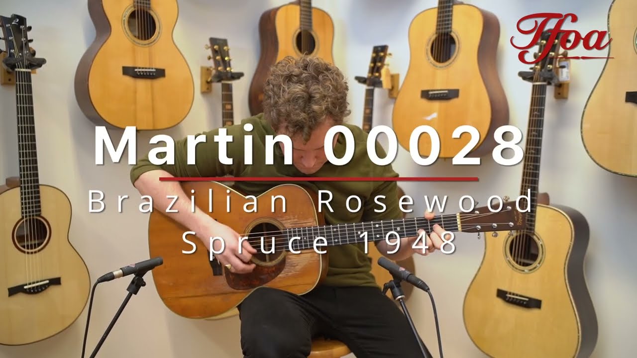 Watch Martin 00028 Brazilian Rosewood Spruce 1948 played by Milo Groenhuijzen | Demo on YouTube Watch Martin 00028 Brazilian Rosewood Spruce 1948 played by Milo Groenhuijzen | Demo on YouTube