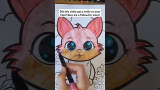 Kitten Coloring Pages 1 #coloringpages #kitty  #easydrawing #satisfying #coloring #colouring
