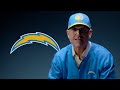 First look at jim harbaugh as bolts hc  la chargers