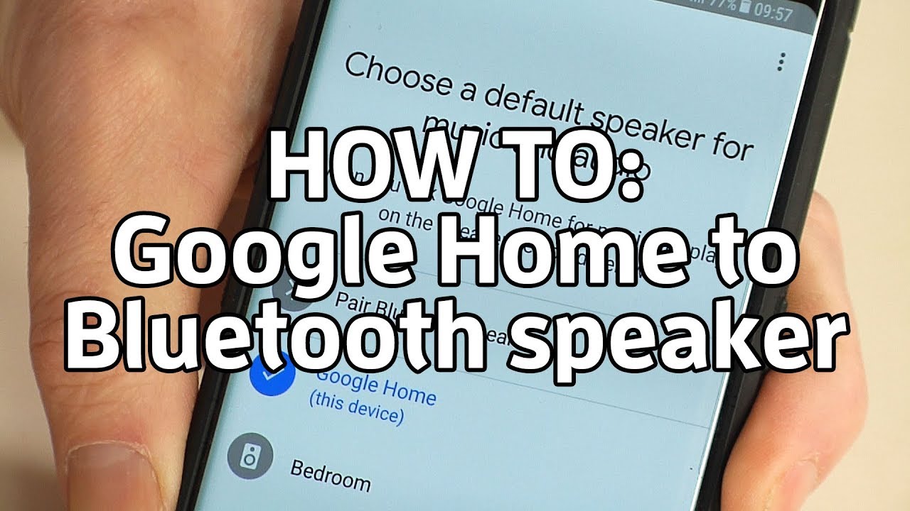 How to link Home to a Bluetooth speaker