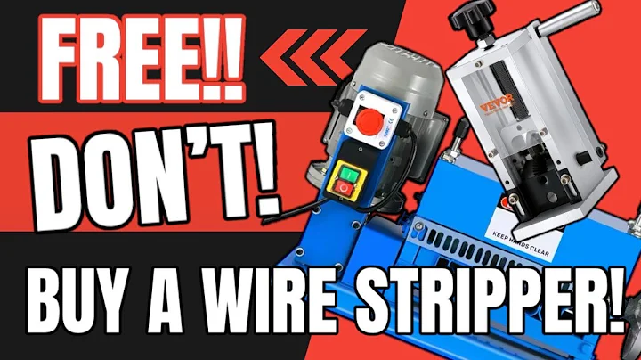 🚫DON’T BUY A WIRE STRIPPER!❌FASTES way to strip copper wireFree and Best way to strip copper wire