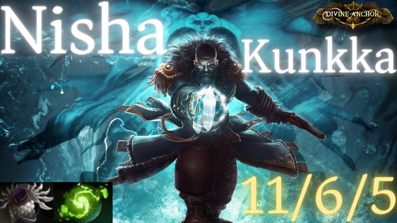 11/6/5 Nisha Kunkka vs NP, Tidehunter, Clockwerk, Rubick, Phoenix - dota2