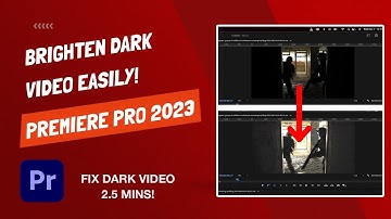 How to Brighten and Lighten Dark Video - Premiere Pro 2023