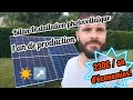 Bilan 1 an production installation photovoltaque 