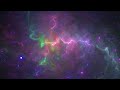 Neon nebula space colorful stars loop 4k long screensaver wallpaper background