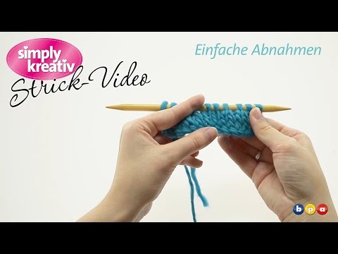 Strickvideo: Einfache Abnahmen