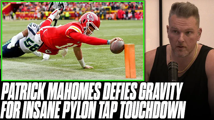 Patrick Mahomes Defies Gravity To Tap Pylon From O...