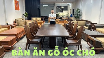 Bàn Ăn Gỗ Óc Chó Nhập Khẩu Nguyên Kiện Bắc Mỹ Sang Trọng Thanh Lịch Cho Không Gian Phòng Bếp