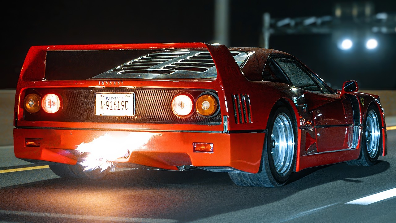 1 Hour | Ferrari F40 Pure Exhaust & Driving 4K - YouTube