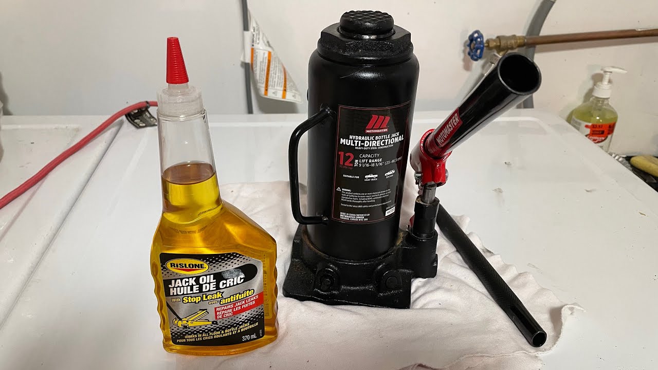 How To Refill And Purge A Hydrolic Bottle Jack - YouTube