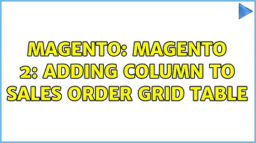 Magento: Magento 2: Adding column to Sales Order grid table (2 Solutions!!)