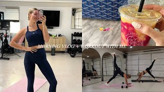 MORNING VLOG + WORKOUT WITH ME