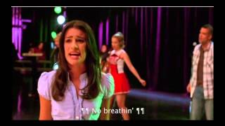 No Air - Glee Full Performance (with lyrics)